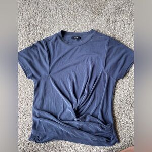 Joes Jeans Chloe Draped Wrap Front Top in washed ink Size Small